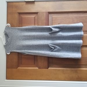 Paper Crown girl's soft black/grey marled dress